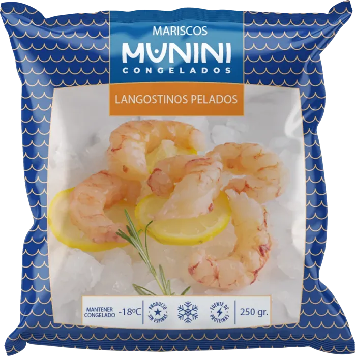 Bolsa Frigorífico Munini de langostinos pelados